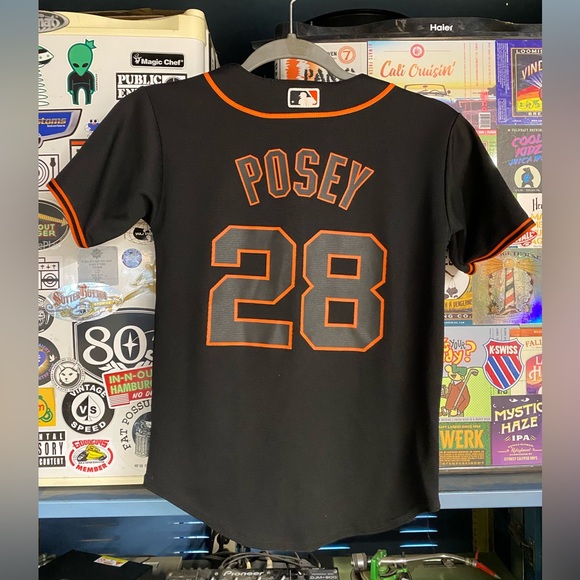 Youth San Francisco Giants Buster Posey Majestic Jersey - Picture 3 of 3